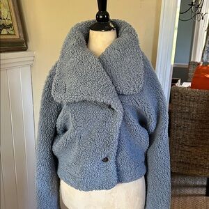 Lucky Brand Soft Blue Teddy Jacket